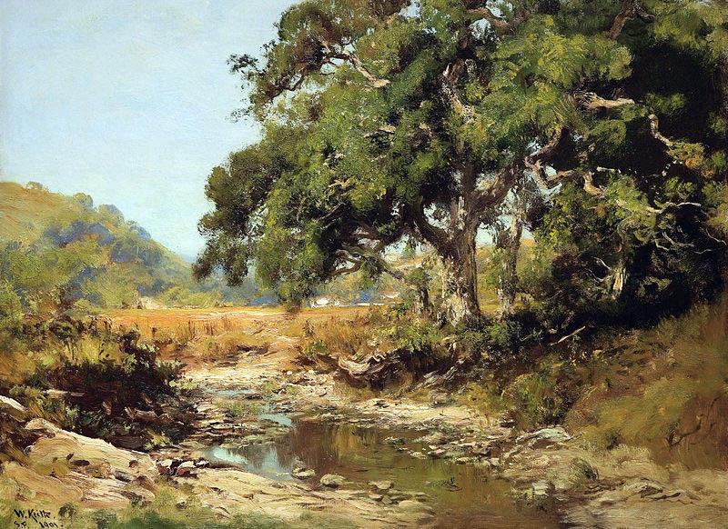 William Keith Stream Through the Valley